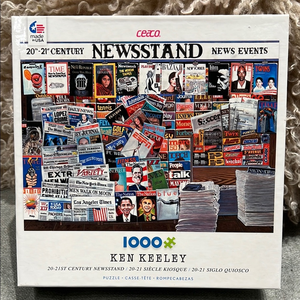 Ceaco Ken Keeley Newsstand 1000 Piece Jigsaw Puzzle SALE🔴3/$25!